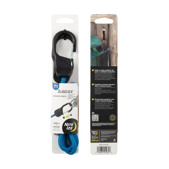 SlideLock Carabiner Bungee- blue-NITE IZE-