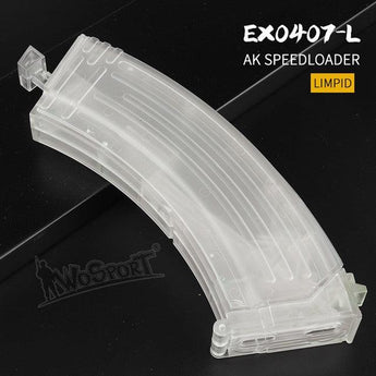 Speedloader softair Wosport AK 1000 BBs — Trasparente-Wosport-