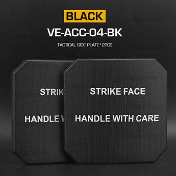 Tactical Side Pads 6x6'' Dummy - plastic (2PCS) - Black-Wosport-