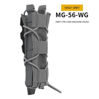 Tasca portacaricatori Wosport Tiger Type Long MP5 — Grigio-Wosport-
