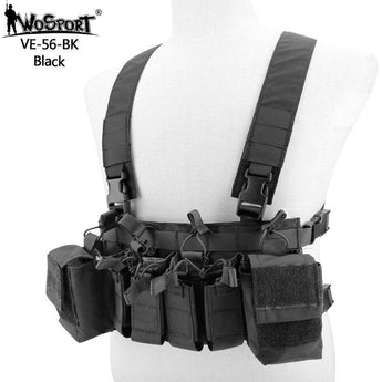 WST Tactical Chest Rig D3CRX - Black-Wosport-