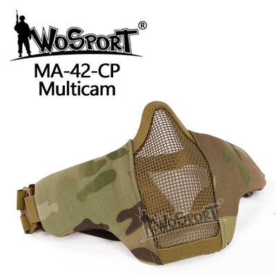 WST Airsoft Protective STEEL MESH Mask - MC-Wosport-