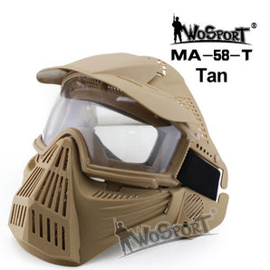 Maschera protettiva Wosport Transformers Leader V1 — Tan-Wosport-