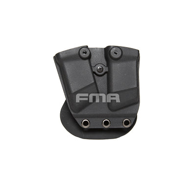 Tasca portacaricatori doppia FMA Kydex — Nero-FMA-