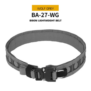 Cinturone Wosport BISON Lightweight MOLLE Belt — Grey-Wosport-