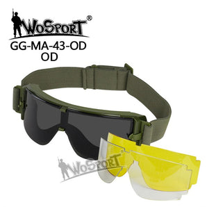 Occhiali balistici Wosport ATF X800 — Olive Green-Wosport-