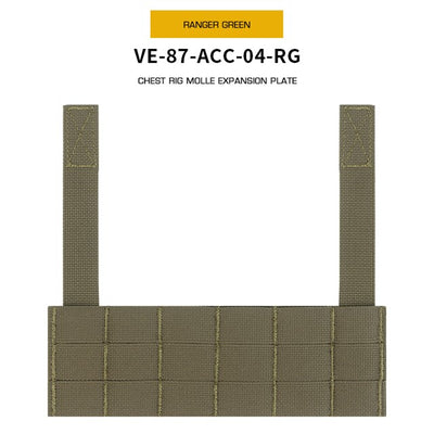 Chest Rig Molle Expansion Plate - Ranger Green-Wosport-