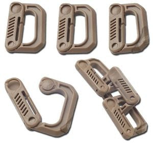 FMA Small Carabiner GRIMLOC FTW, 1 Piece - Tan-FMA-