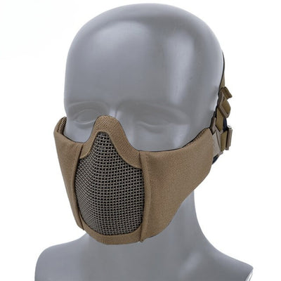 Maschera protettiva Wosport WST Mini Steel Mesh — Tan-Wosport-