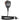 External Speaker with Mic for Baofeng Radios, Kenwood 2-pin - Gray PTT BAOFENG