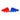 Identifikationsarmband 101INC Team Armband Tapes – Blau / Rot