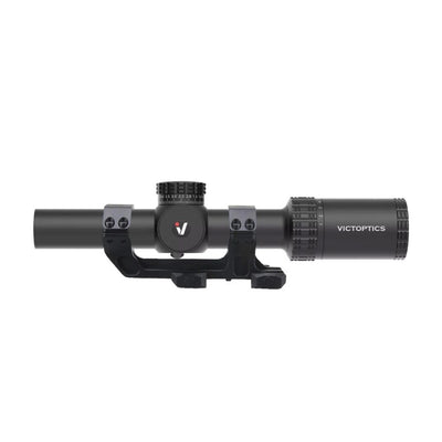 Ottica VictOptics S10 1-10x24i Fiber con Attacco Monopezzo — Nero-Vector Optics-