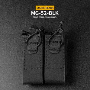 DPMP Molle Double 9mm Magazine Pouch - Black-Wosport-
