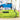 GEAR TIE(R) REUSABLE RUBBER TWIST TIE(TM) (2pcs), Yellow NEON - length 6"