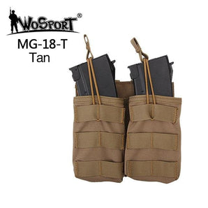 Tasca portacaricatori Wosport G36 doppia MOLLE — TAN-Wosport-