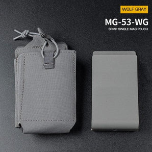 Tasca portacaricatori Wosport SRMP Open Single M4 MOLLE — Grigio-Wosport-