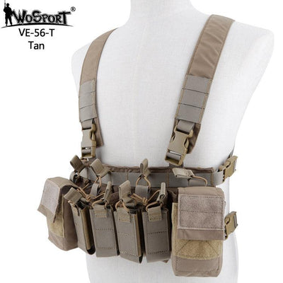 WST Tactical Chest Rig D3CRX - TAN-Wosport-